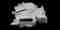 Image of a white 3D printed plastic part